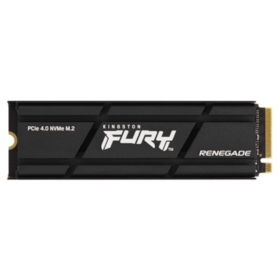 SSD-SOLID STATE DISK M.2(2280) NVME 1000GB (1TB) PCIE4.0X4 KINGSTON SFYRSK/1000G FURY RENEGADE + HEATSINK R:7300MB/S-W:6000MB/S