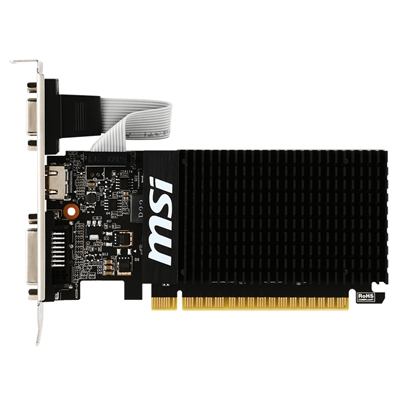 SVGA MSI GEFORCE GT 710 2GD3H LP NVIDIA PCIE2.0 2GDDR3 64BIT 954MHZ 1XHDMI 1XDVI-D D-SUB 1SLOT 2XLP BRACKET