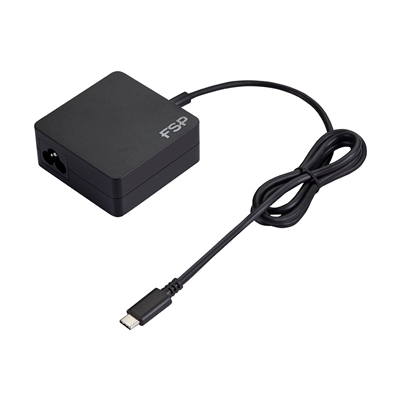 ALIMENTATORE X NB USB-C FSP FORTRON MOD. NB C 65 65W NERO IN=100/240V OUT=5V-9V-12V-15V/3A 20V/3,25A AUT. CAVO 2,1M