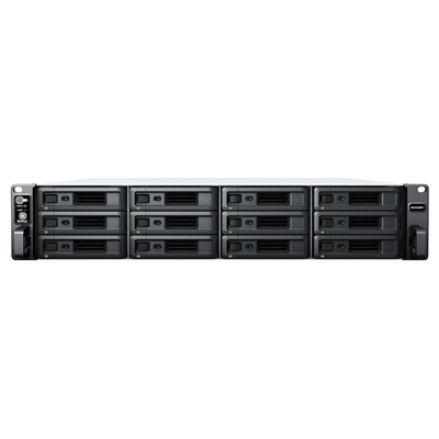 NAS SYNOLOGY RS2423RP+ X 12HD 3.5''/2.5''SATA2/3>NO HD< RACK-QUADCORE 3.6GHZ,DDR4 8GB,2P 1GBE+1P 10GBE -