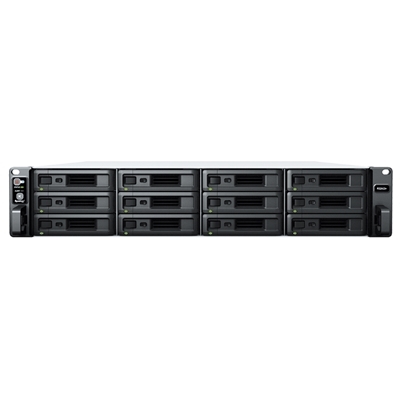 NAS SYNOLOGY RS2423+ X 12HD 3.5''/2.5''SATA2/3>NO HD< AMD RYZEN V1780B,DDR4 ECC 8GB,2P 1GBE-1P 10GBE-