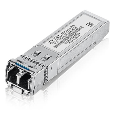 TRANSCEIVER ZYXEL SFP10G-LR-E-ZZBD01F SFP+ LR 10G MONOMODALE, FINO A 10KM, CONNETTORE LC - PACK 10PZ