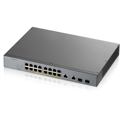 SWITCH 16P LAN GIGABIT POE ZYXEL GS1350-18HP-EU0101F NEBULAFLEX MANAGED X CCTV-2P COMBO GIGABIT UPLINK-1Y SERV.NEBULAPRO