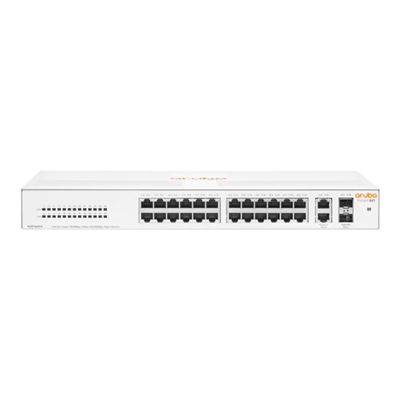 SWITCH ARUBA ISTANT ON R8R50A 1430 UNMANAGED 26 PORTE 10X100X1000+2SFP 100/1000 LIFETIME WARRANTY FINO:26/08