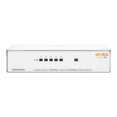 SWITCH ARUBA ISTANT ON R8R44A 1430 UNMANAGED 5 PORTE 10X100X1000 LIFETIME WARRANTY FINO:26/08