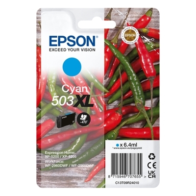 CARTUCCIA EPSON 503XL ''PEPERONCINO'' C13T09R24010 CIANO X XP-5200 - WF-2960DWF