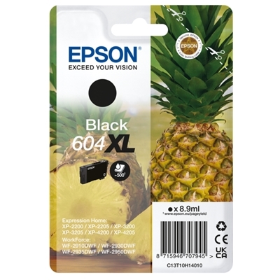 CARTUCCIA EPSON 604XL ''ANANAS'' C13T10H14010 NERO X XP-2200/XP-3200/XP-4200 - WF-2910DWF/WF-2930DWF/WF-2950DWF