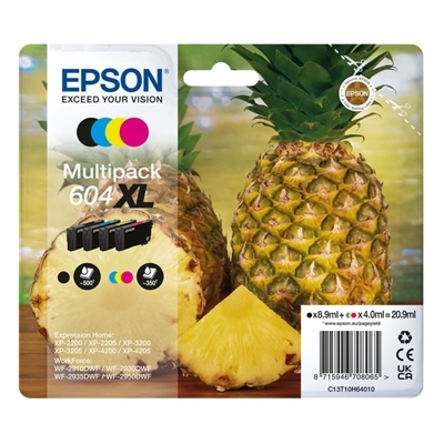 MULTIPACK EPSON 604XL ''ANANAS'' C13T10H64010 4COL X XP-2200/XP-3200/XP-4200 - WF-2910DWF/WF-2930DWF/WF-2950DWF