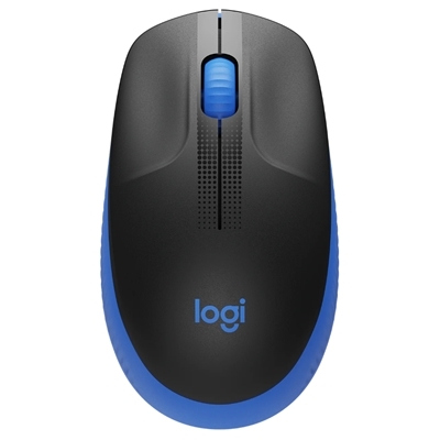 MOUSE LOGITECH RETAIL M190 FULL SIZE WIRELESS OTTICO NERO/BLU USB 3 TASTI 1000DPI P/N 910-005907